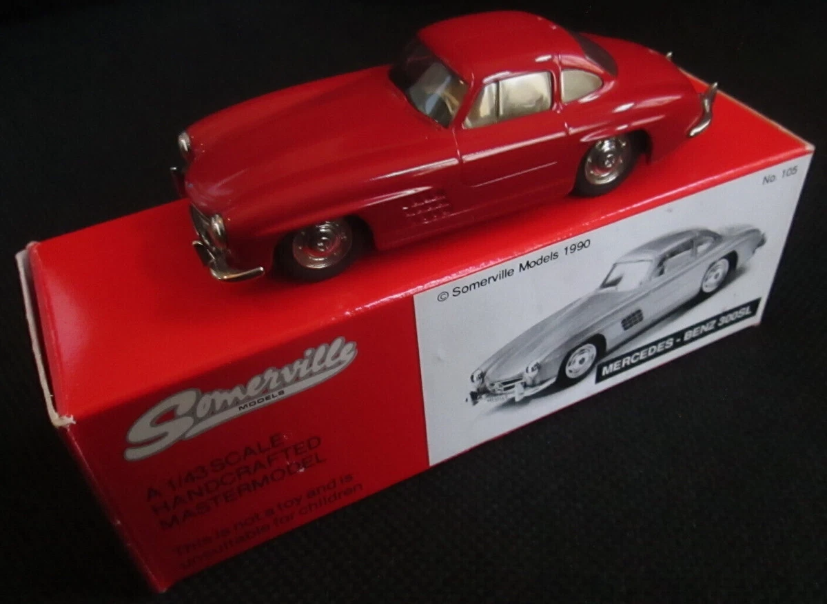 Miniature Rubicon 1/43 - Mercedes 300SL Argentée - White Metal - Collection - Occasion