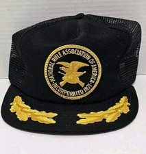 Vintage Truckers Hat/Cap "NRA" Scrambled Eggs Patch Mesh Snapback  Made in USA