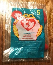 1998 TY PINCHERS THE LOBSTER 5 Beanie Babies McDonalds Sealed Original Package
