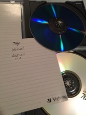 2 Vintage Music Discs, clear jewel cases, repurpose Arts  Crafts parts, Trey VT