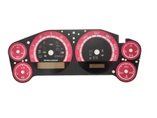 Custom Red Gauge Face Overlay for 2007 through 2013 Silverado Sierra Tahoe New