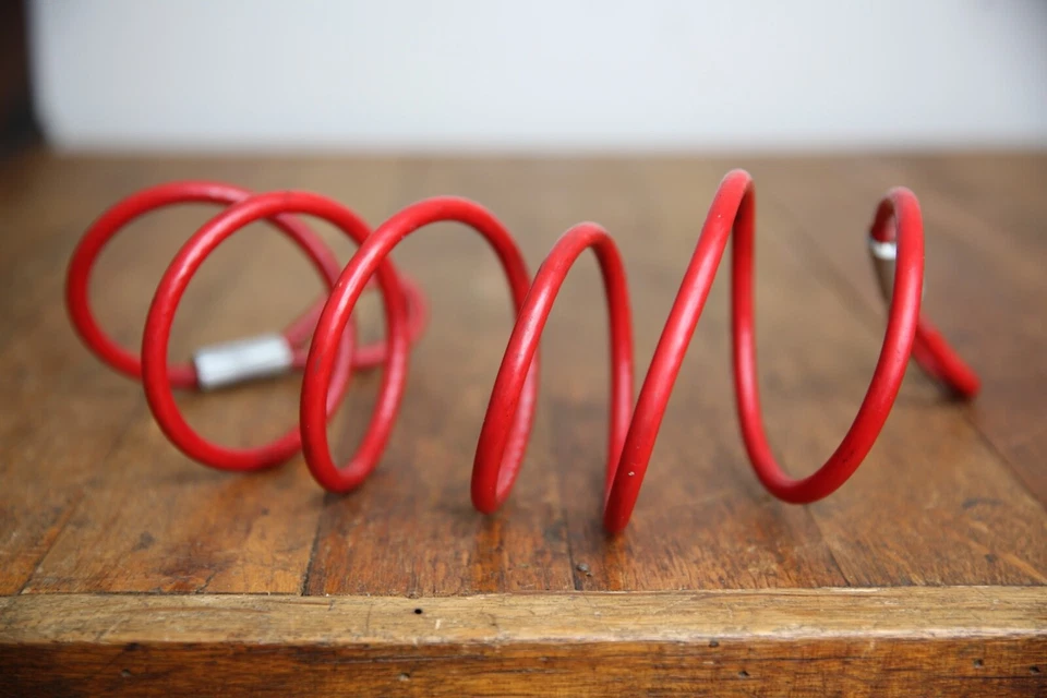 Schwinn Stingray Apple Krate Bike Lock Cable accessory muscle bike red vintage - Image 4 of 4