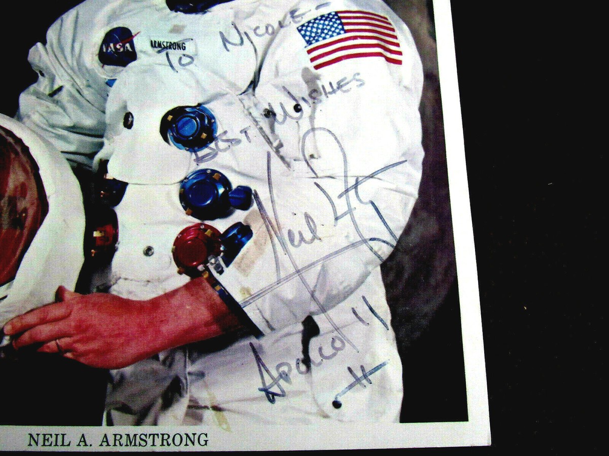 NEIL ARMSTRONG signed autographed photo Moon Man COA Hologram main image 1