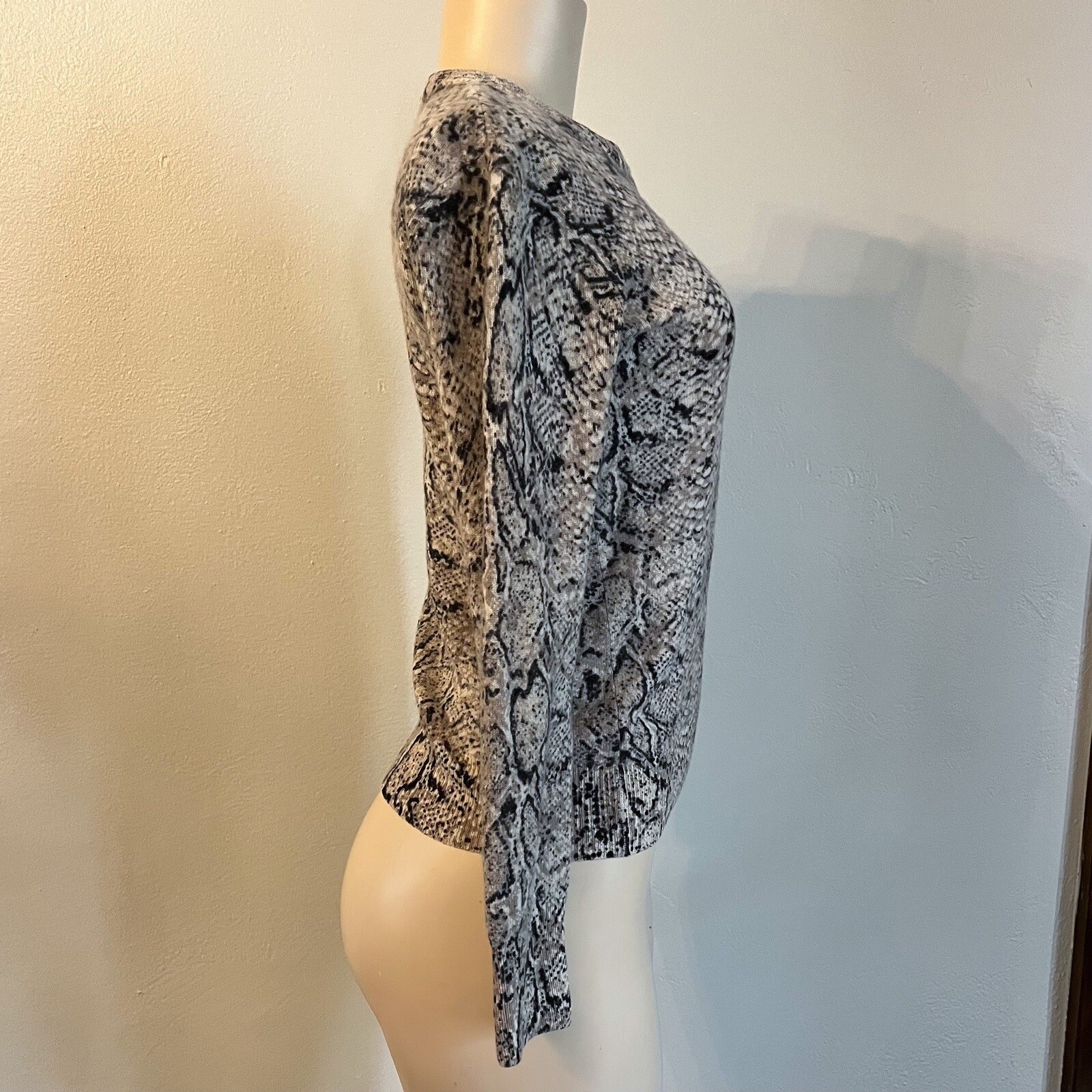 EQUIPMENT Python Shane Crew Cashmere Sweater Snak… - image 5