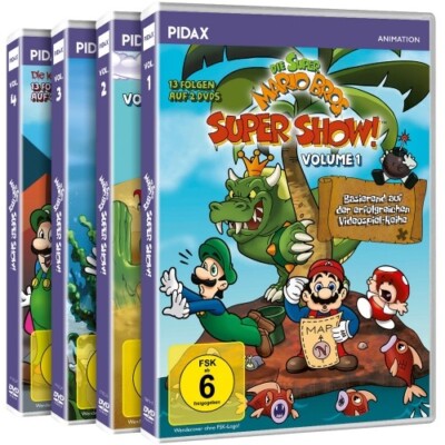 Super Mario Super Show Vol 1, 2,3 +4 cartoon complete TV