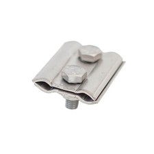 Parallelverbinder aus Edelstahl / Niro für Rd 8-10 mm Blitzschutz Blitzableiter