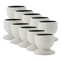 10Er Set Maxwell & Williams Tint Eierbecher, Schwarz, Porzellan, AY0260