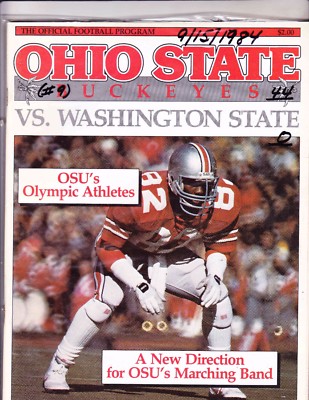 OHIO STATE---WASHINGTON STATE PROGRAM --SEPTEMBER 15 1984