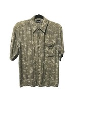 Bugle Boy Tropical Floral Hawaiian Casual Button Up Short Sleeve Youth Boys L
