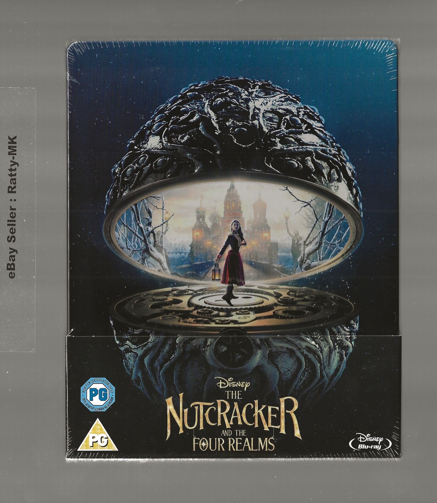 DISNEY'S THE NUTCRACKER AND THE FOUR REALMS - UK BLU RAY STEELBOOK - NEW