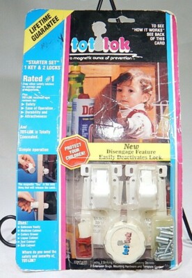 Magnetic Tot Lok Starter Set System with 2 Locks and One Key TF