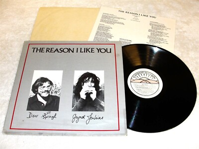 Dev Singh & Gaynor Jenkins ''The Reason I Like You'' 1977 Folk LP,Nice NM!,Private