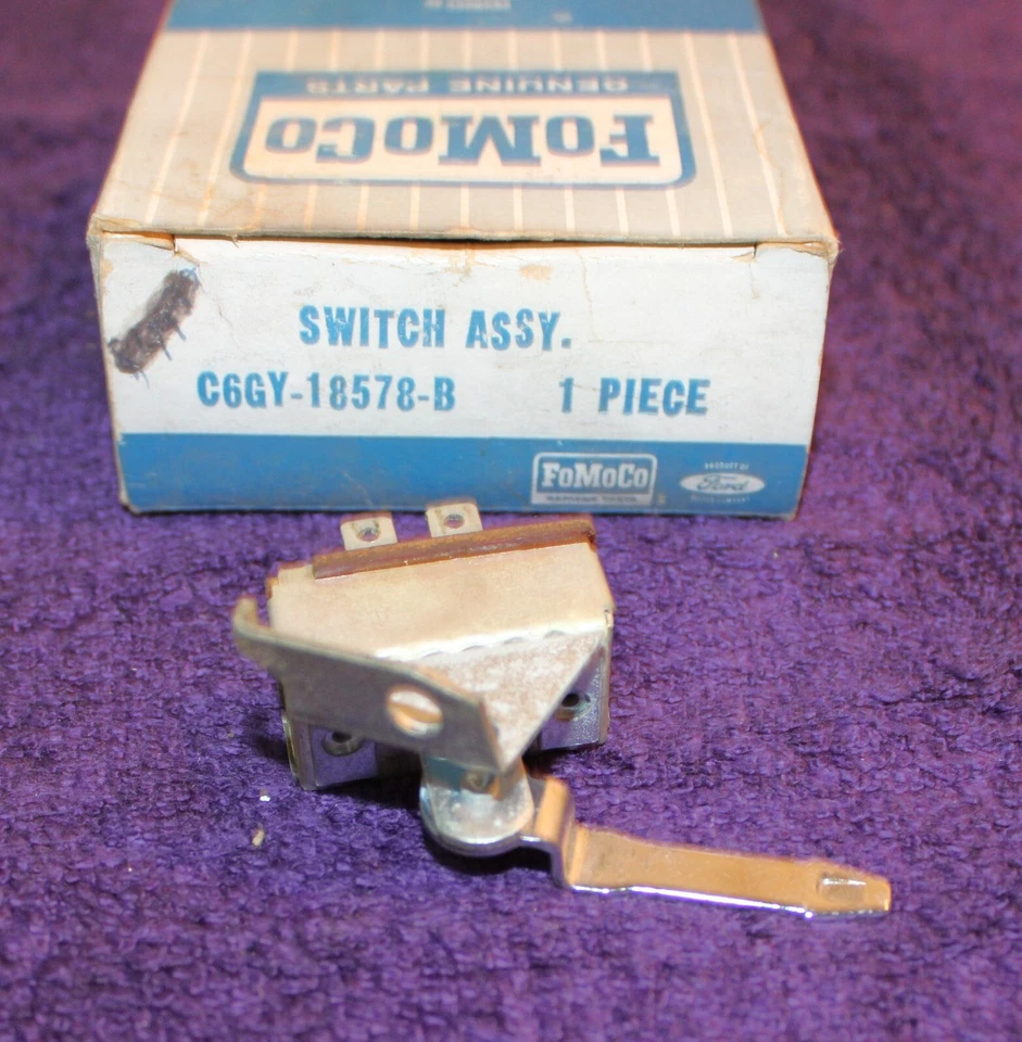 1966 Mercury Comet 202 Capri Caliente Cyclone Gt НОВЫЙ ИЗ СТАРЫХ ЗАПАСОВ ПЕРЕКЛЮЧАТЕЛЬ ВЕНТИЛЯТОРА КОНДИЦИОНЕРА - Изображение 4 из 4