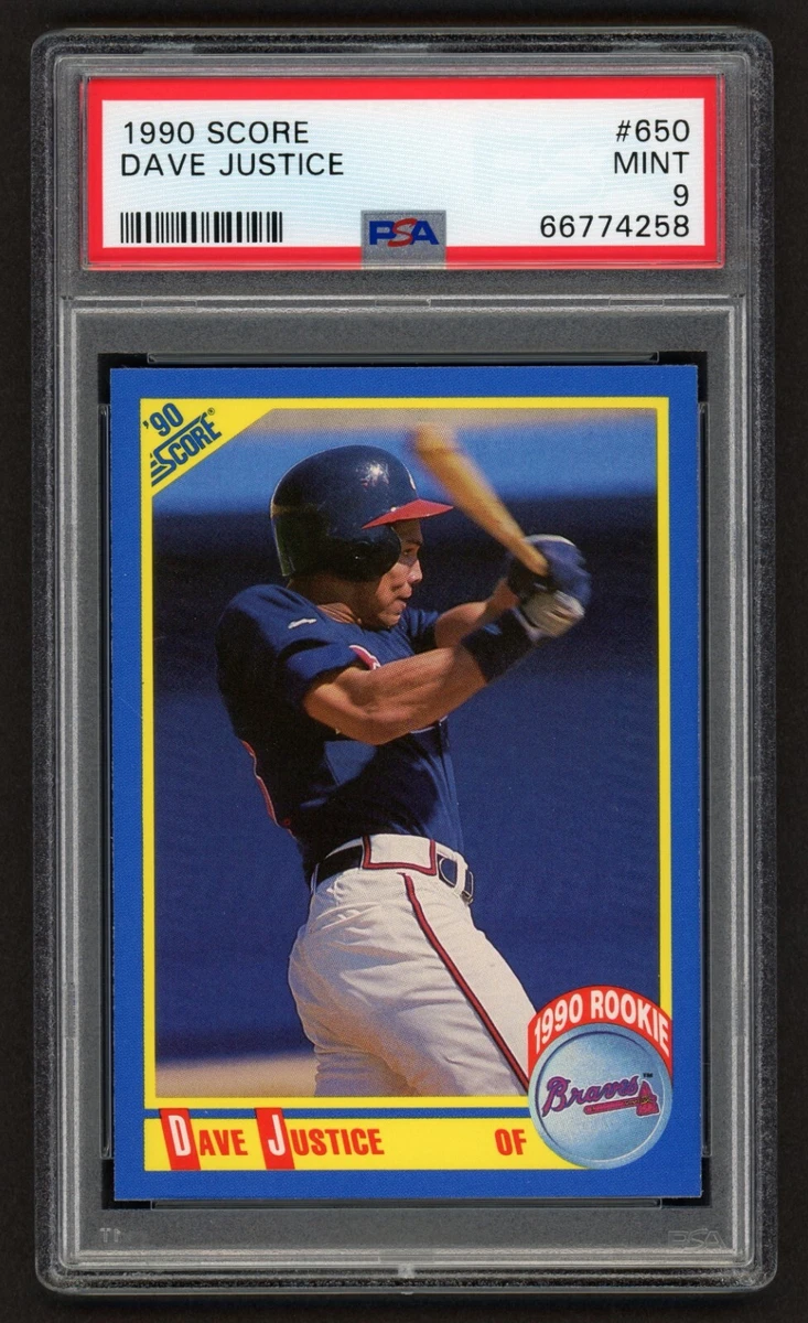 David Justice 1990 Season Baseball Sports Trading Cards