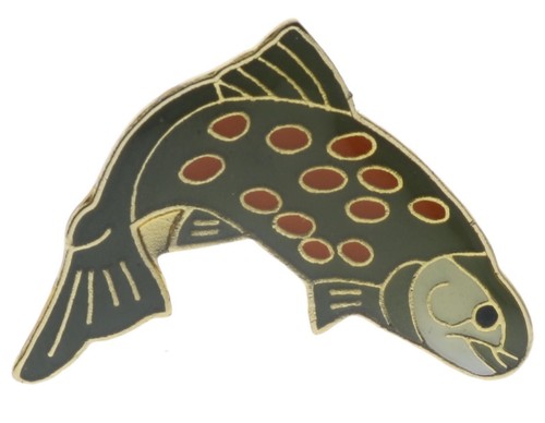 Salmon Fish Hat or Lapel Pin AK270 