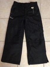 Marker UT-19 Unisex Kids Junior Sz 8 Ski Snow Pants Black Zipper Fly Snap Button