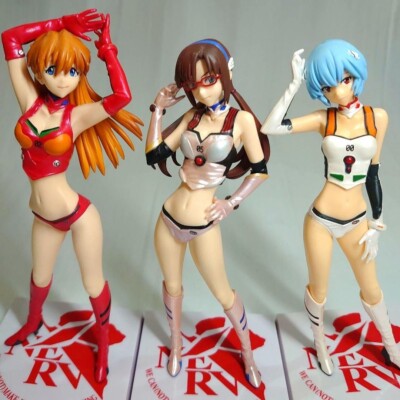 Shin Evangelion Limited Edition Race Queen Figure Asuka & Mari