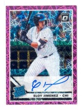 ELOY JIMENEZ 2019 DONRUSS OPTIC PINK VELOCITY AUTO AUTOGRAPH RC WHITE SOX