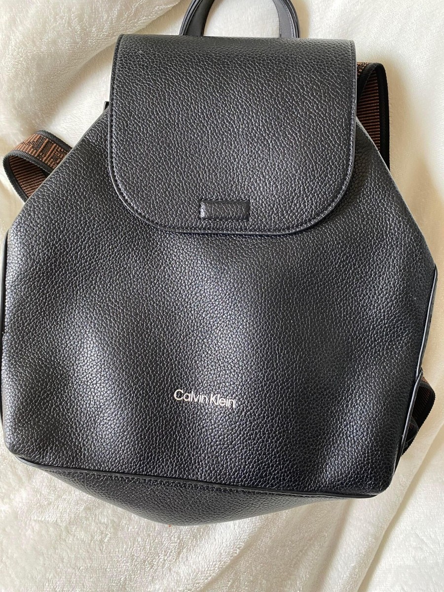 NWOT Calvin Klein Millie Black Backpack Purse with Black and  display picture 1