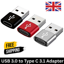 USB 3.1 Type C Adapter Female to USB A Male for iPhone Cable Converter Connector