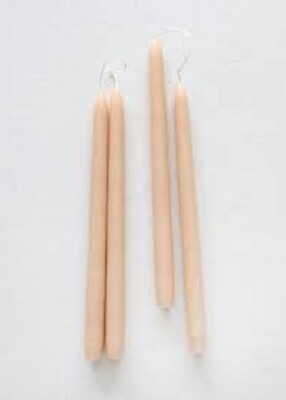 4 ELFENBEIN Tischkerzen Teelichter tropffrei Abendessen Hochzeit 20 cm Weihnachten UK