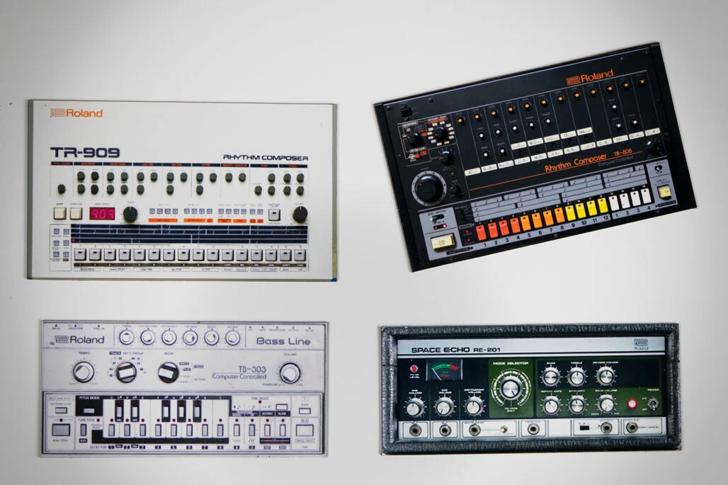 Roland TR 808 TR 909 TB 303 and Space Echo 2D MAGNET SET eBay