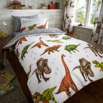 Kids Bedding Sets Dinosaur Dunelm Cot Bed Quilt RAWRSOME