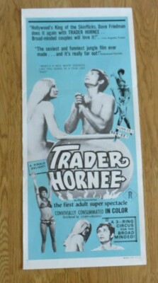 HÄNDLER HORNEE ORIGINAL 1970 DAYBILL KINO FILMPLAKAT John Alderman SKIN FLICK