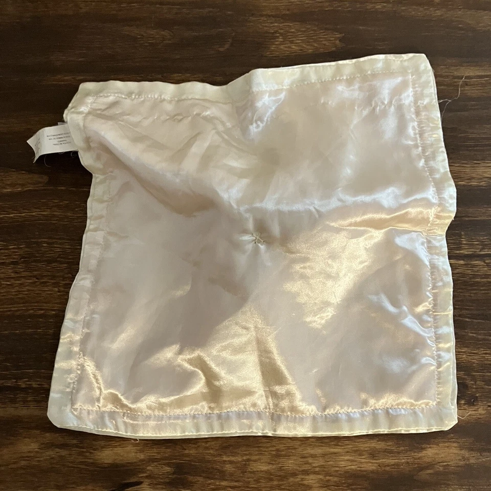 MARY MEYER Baby HTF Putty Duck Pink DUCK Security Lovey Blanket Satin Trim 12” - Image 4 of 4