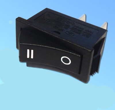 2 X SINGLE POLE ELECTRIC FIRE ROCKER SWITCH 16AMP 250V DOUBLE WHITE ...