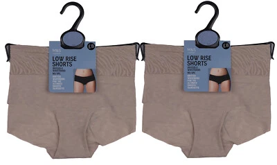 M&S No VPL Shorts Knickers Low Rise Beige Womens Size 22 x2 zz - Image 1 of 4