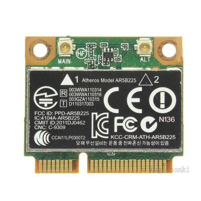 HP 654825-001 655795 AR9485 AR5B225 Wlan Wifi Wireless BT 4.0 half Combo card