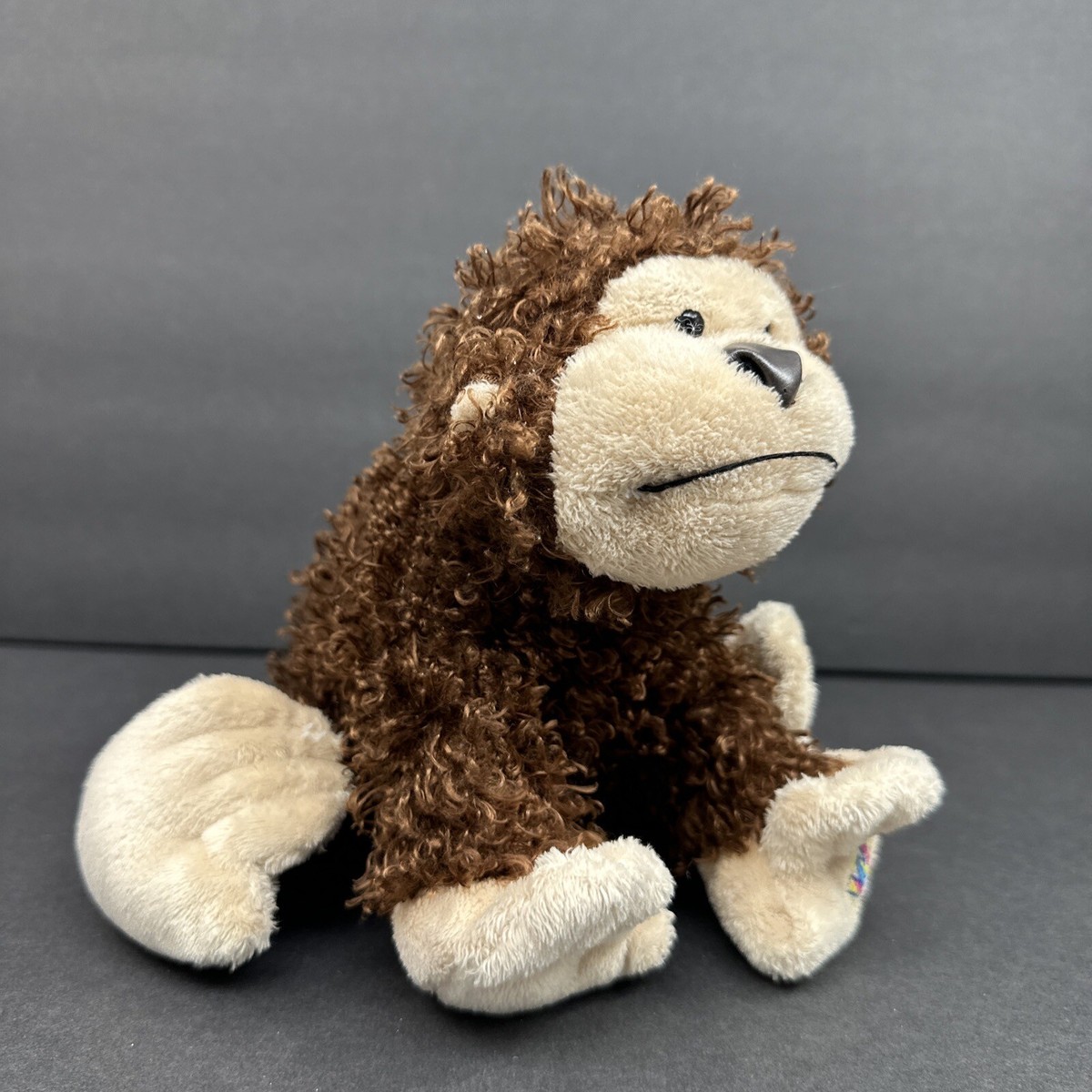 Ganz Webkinz Cheeky Monkey Plush Curly Brown Stuffed Animal Toy 8