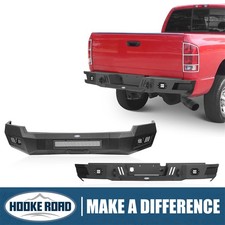 Hooke Road Front Rear Bumper For 2003 2004 2005 Dodge Ram 2500 3500 Wled Lights