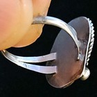 .925 Sterling Silver: Vintage; Natural Pink Mussel; Size 6.25 Navajo Ring — photo 9