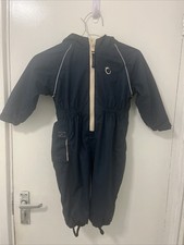 Hippychicks Waterproofs Blue Fleece Lined Puddle Suit Age 12-18 Months