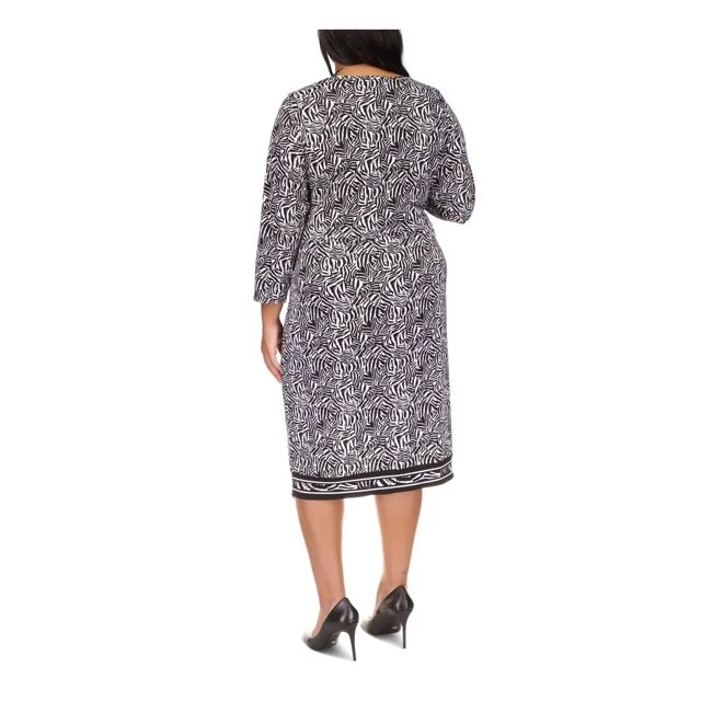 Abito midi asimmetrico stampa zebrata donna Michael Kors più 2 x $150 WR3800Y7RM