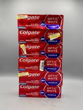 6x Colgate Optic White Purple Toothpaste for Teeth Whitening - Ex. 10/2027