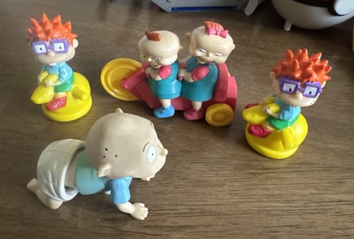 Vintage Rugrats Figurines Lot of 4 Tommy, Chucky, Phil, & Lil 90’s Burger King