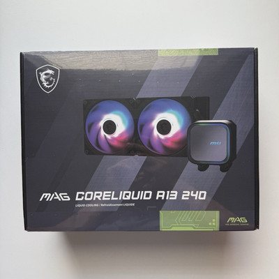 MSI MAG CORELIQUID A13 240 240mm AIO Liquid CPU Cooler ARGB Black AM4/AM5