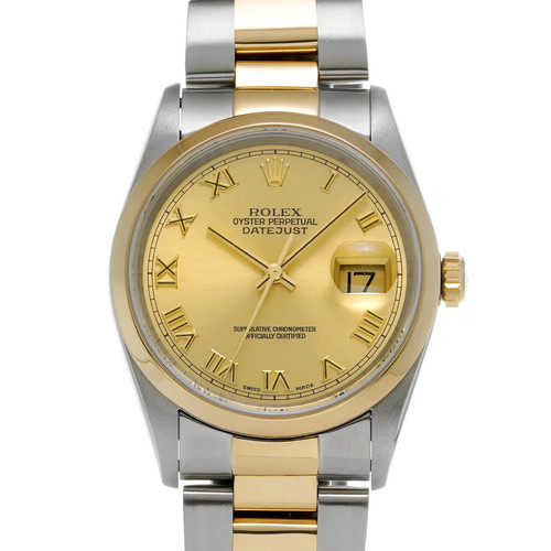 Rolex Datejust 2002 16203 Automatic 36mm Champagne Dial #WW1440