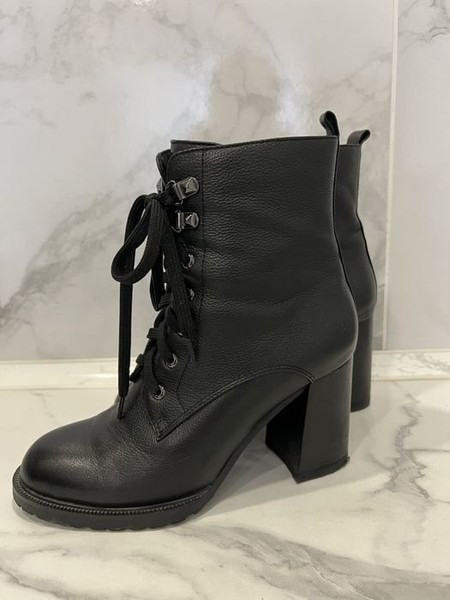 Men Carvari Boots Black Leather 37