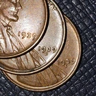 1939 pds Wheat Pennies/Cents (AU, XF : scale, AU) : Comb. Shipping