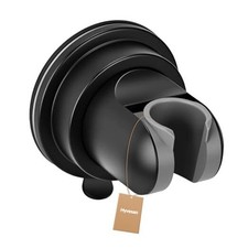 Shower Head Holder Suction, Adjustable Shower Head Holder Removable Matte Black