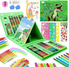 Art Supplies for Kids Ages 4 12 Dinosaur Drawing Sets Art Case Coloring Kits