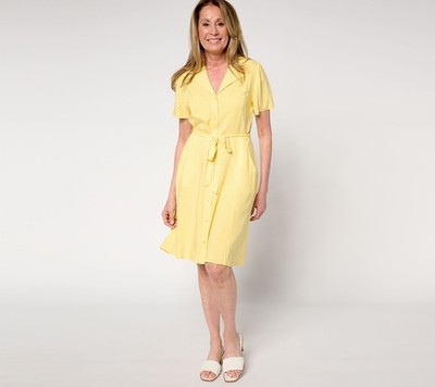 Me by Jennie Garth Women's Petite Dress PS Dottie Printed Solara Geo A685467