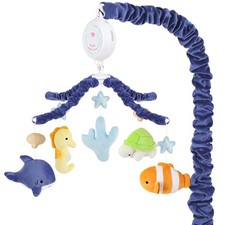 Musical Ocean Crib Mobile with 12 Lullabies Sea Animals for Nursery