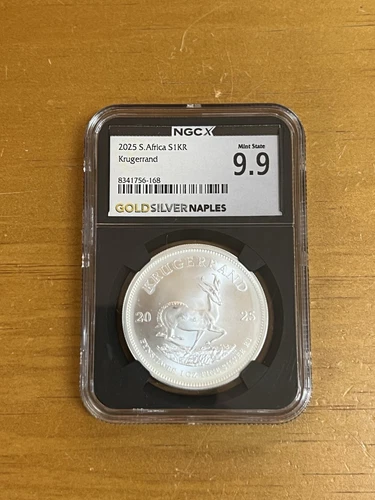 2025 South Africa S1-KR Silver Krugerrand NGC X Mint State 9.9