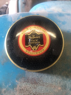 1930s Max Factor Society Make-Up Hollywood Face Powder Container Compact