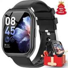 1.85"HD Smart Watch (Answer / Make Call) Sports Fitness Tracker for Android iOS